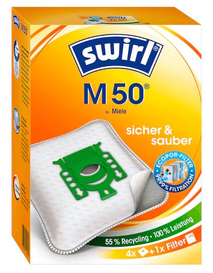 Swirl Miele M50 porzsák FJM 4 db